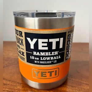 Yeti KCO Orange lowball rambler 10oz
